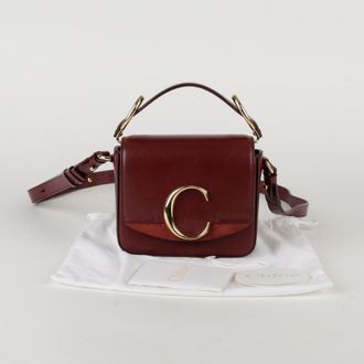 Chlo&eacute; Mini Sepia Brown Leather Tote And Shoulder Bag