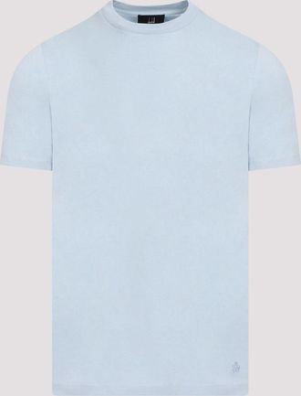 Dunhill Mens Ad Insignia Cotton T-shirt - Light Grey - Size Small
