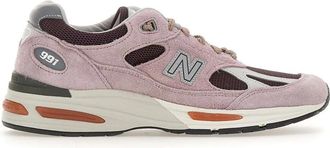 New Balance Made in UK 991v 2 Sneakers - Heren - Sneakers - Roze - 44 EU - Leer - Schoenen