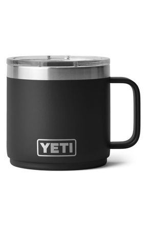 Yeti Rambler 14-Ounce Stackable Mug in Black at Nordstrom
