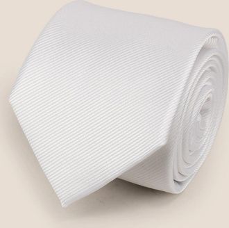 Oswin Hyde Mens White Ribbed