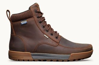 Lems Shoes Mens Boulder Summit Waterproof Boots In Rugged Bark