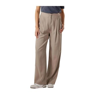 Modstr&ouml;m Beige Elegante Broeken voor Vrouwen - Dames - Wijde Broeken - Beige - XS - Broeken