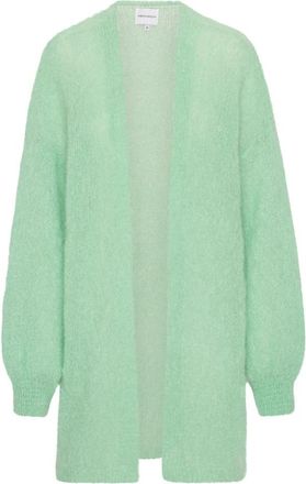 Americandreams Lee Midi Vest - Dames - Vesten - Groen - S/M - Wol - Truien & Vesten