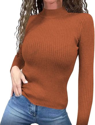 Generic Black of Friday Deals 2024 Winter Sweatshirt for Women Womens Loose Autumn And Winter Warm Bottom Pullover Sweater Crewneck Long Sleeve T Shirt TodayS