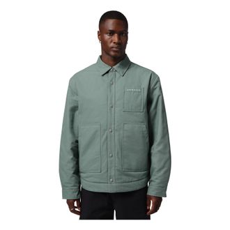 Nike Jordan Flight Mid-Layer Shirt Jacket Clay Green Night Forest Black IM9164-364