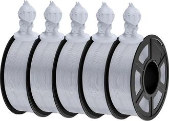OEM Filamento Para Impresora 3d, Cuidadosamente Enrollado, Material Ecol&oacute;gico, Pla Plata 5