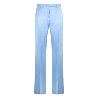 Tom Ford Straight Trousers, female, Blue, Size: S Straight Trousers