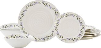 Portmeirion Sophie Conran Lavandula 12Pc Dinnerware Set, Service For 4