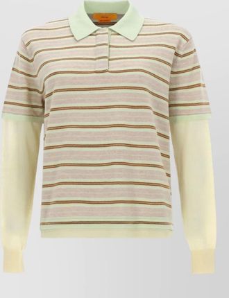 Guest In Residence striped cashmere polo jumper