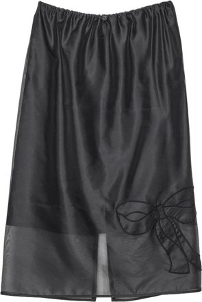 Cecilie Bahnsen Hybrid Organza Skirt With Bow-Embroidery Detail