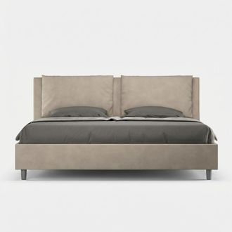 Les Tendances Cama Matrimonial Contenedor Moderno Antea 200x200 - Gris Pardo
