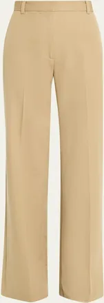 Nili Lotan Rivers High-Waisted Straight-Leg Trousers