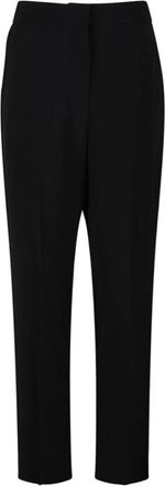 Givenchy Slim Fit Tailored Pantalon in Cr&ecirc;pe Cady - Dames - Slim Fit Broeken - Zwart - M - Leer - Broeken