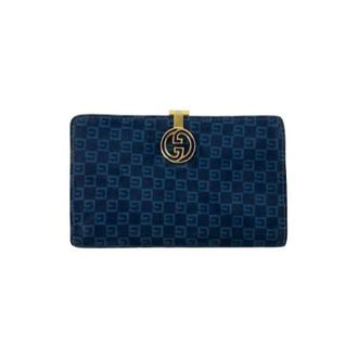 Gucci Pre-owned Wallets, female, Blue, Size: ONE SIZE Pre-owned Vintage Wallet (bi-fold)