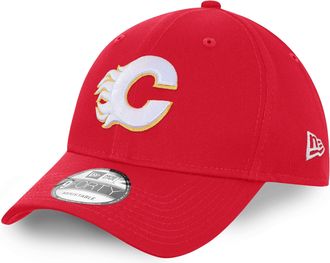 New Era Calgary Flames NHL Injection Red 9Forty Adjustable Snapback Cap