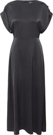 Inwear Charcoal Jurk met Boot Halslijn - Dames - Casual kleedjes - Grijs - XS - Polyester - Kleedjes