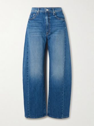 Mother The Full-pipe Flood Hoch Sitzende Barrel-jeans - Blau