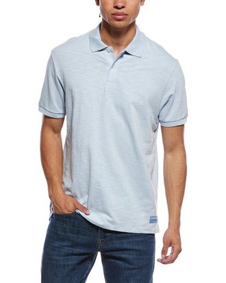 Scotch & Soda Panel Washed Slub Polo Shirt
