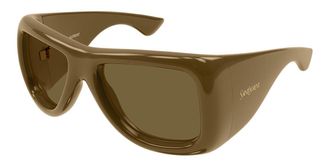 Saint Laurent SL 902 HOWL 009 Womens Sunglasses Brown Size 63