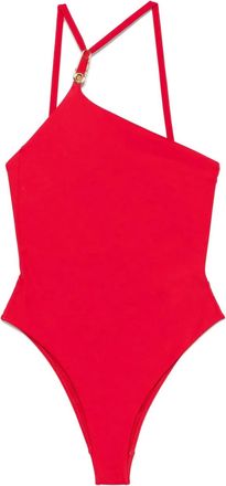 Versace Costume intero con spilla da balia - Rosso