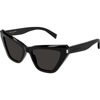 Saint Laurent 54mm Cat Eye Sunglasses in Black at Nordstrom