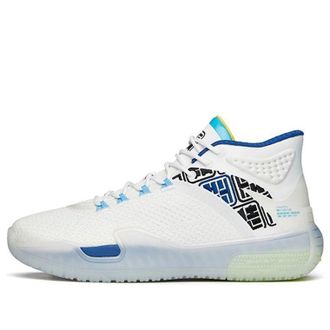 Anta Badao Basketball Shoes White Blue 112141614-1