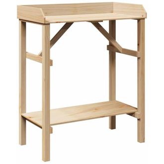 vidaXL Soportes Para Plantas Con Estante Beige 75 X 40 X 90 Cm Vidaxl