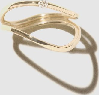 Pascale Monvoisin Bague Dune n&deg;2 Diamants Or Jaune