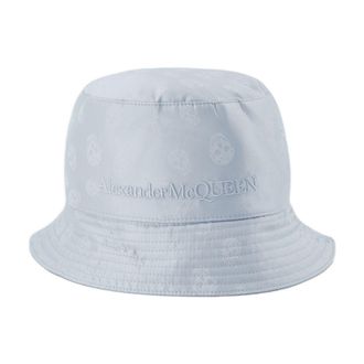 ハット ALEXANDER MCQUEEN Woman Hat Brown 8268253E19Q 9600 Wide-Brimmed Hat In Natural/Wite - ALEXANDER MCQUEEN