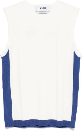 Msgm Canotta a coste - Toni neutri