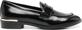 Guess Co Kaine loafers - women - Leather/Rubber/Rubber/Rubber/Fabric - 38 - Black