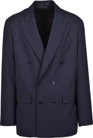Mauro Grifoni Giacca doppiopetto - Heren - Jassen - Blauw - Maat: L Wol