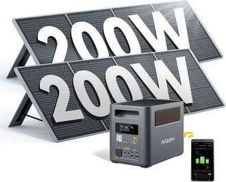 OEM Estaci&oacute;n De Energ&iacute;a Port&aacute;til - Aferiy - Nomad1800pro - 1024wh - 1800w (3600w Pico) - 2&times;200w Paneles