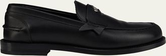 Christian Louboutin x Jaden Smith Mens Plato Leather Red-Sole Penny Loafers