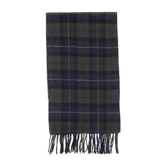 Barbour Sciarpa in Lambswool Tartan - - Accessories - Uomo - Verde - ONE SIZE