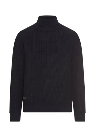 Camel Active Strickpullover CAMEL ACTIVE, Herren, Gr. XXL, schwarz navy, Strick, Obermaterial: 60% Baumwolle, 30% Polyamid, 10% Wolle, unifarben, regular fit taill