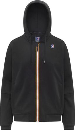 K-Way Black Zip Up Logo Hoodie
