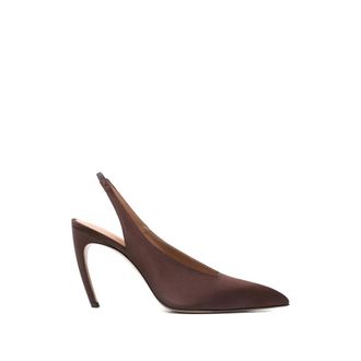 The Attico Pumps, female, Brown, Size: 11 US Slingback Pumps