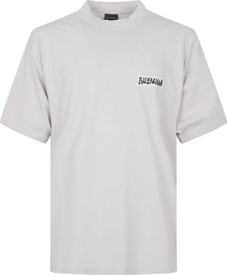 Balenciaga Masking Tape T-shirt - Heren - T-shirts - Wit - S - Katoen - Tops
