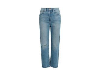 Hudson Jade High-Rise Straight Loose Fit Crop in Paradise Womens Jeans Paradise : 26 34, Cotton/Denim/Elastane