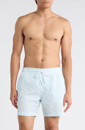 Trunks Surf & Swim Co. Sano 6.5-Inch Swim Shorts in Light Blue at Nordstrom Rack, Size X-Large