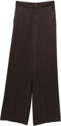 Gucci Wijde Broeken - Dames - Wijde Broeken - Bruin - S - Broeken