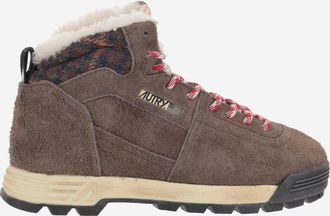 Autry Malaga Ankle Boots In Mixed Leather