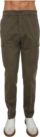 PESERICO Cargo Broek - Heren - Slim Fit Broeken - Groen - L - Katoen - Broeken