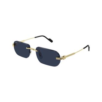 Cartier Premi&egrave;re Zonnebril - Heren - Accessoires - Geel - Maat: 55 MM Nylon