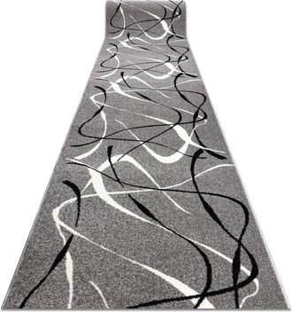 RugsX Rugsx - Alfombra De Pasillo Silver Choco Gris 120 Cm Grey 120x1100 Cm