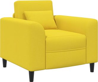 vidaXL Sill&oacute;n Amarillo Claro Tela Vidaxl