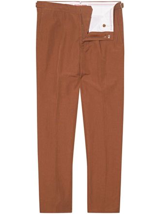 Orlebar Brown buckle-strap detailing trousers - men - Linen/Flax/Cotton - 32
