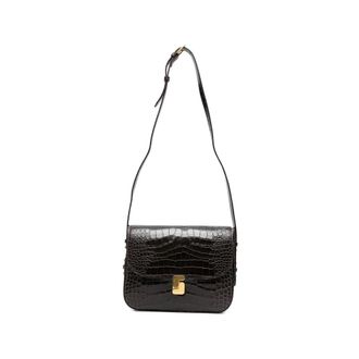 SOEUR Shoulder Bags, female, Brown, Size: ONE SIZE Bellissima Maxi Bag in croc-effect leather
